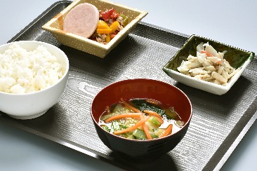 朝食炒め(ピーマンそぼろ)